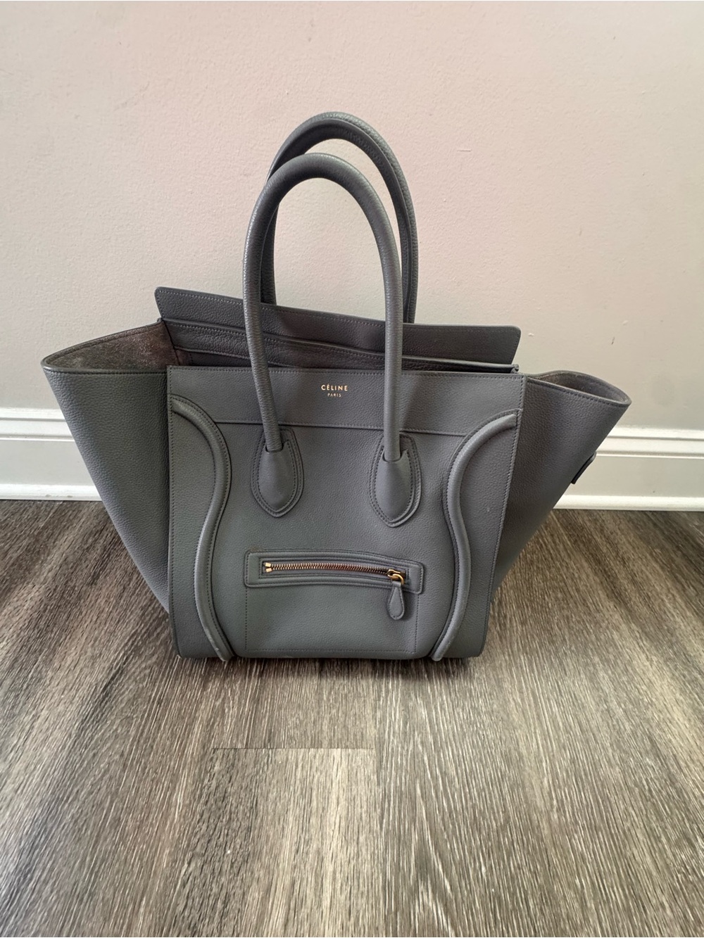 Celine Gray Phantom Luggage Tote